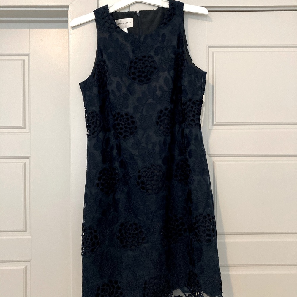 Donna Morgan blue flower dress